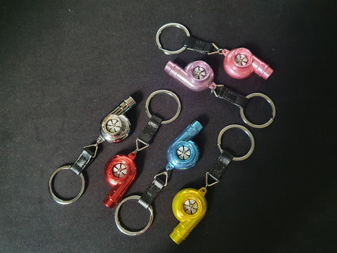 Turbo Spinning Whistle Key Rings